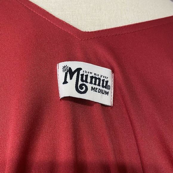 Show Me Your Mumu Kendall Red Side Slit Maxi Dress - Picture 8 of 10